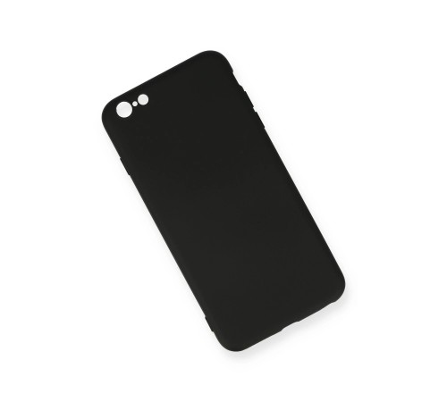iPhone 6 Plus Kılıf Nano içi Kadife Silikon - Siyah