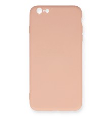 iPhone 6 Plus Kılıf Nano içi Kadife Silikon - Pudra