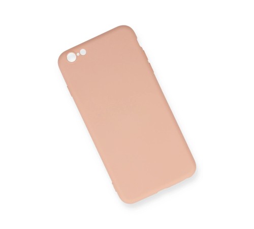 iPhone 6 Plus Kılıf Nano içi Kadife Silikon - Pudra