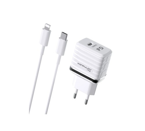 Konfulon C32D 20W PD Şarj Cihazı + DC13 1M 20W Type-C to Lightning Kablolu Şarj Cihazı iphone Uyumlu Konfulon C32D 20W PD Şarj Cihazı + DC13 1M 20W Type-C to Lightning Kablolu Şarj Cihazı iphone Uyumlu