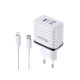 Konfulon C32D 20W PD Şarj Cihazı + DC13 1M 20W Type-C to Lightning Kablolu Şarj Cihazı iphone Uyumlu