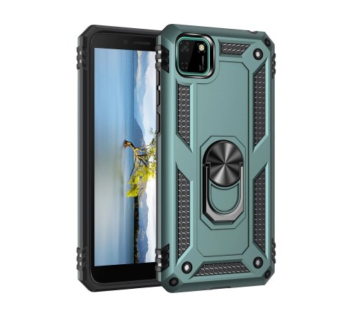 Huawei Y5P Kılıf Sofya Yüzüklü Silikon Kapak - Yeşil Huawei Y5P Kılıf Sofya Yüzüklü Silikon Kapak - Yeşil