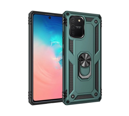 Samsung Galaxy A91 / S10 Lite Kılıf Sofya Yüzüklü Silikon Kapak - Yeşil Samsung Galaxy A91 / S10 Lite Kılıf Sofya Yüzüklü Silikon Kapak - Yeşil
