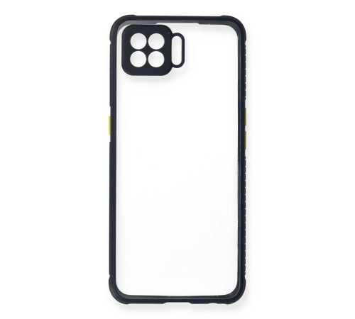 Oppo Reno 4 Lite Kılıf Miami Şeffaf Silikon - Lacivert Oppo Reno 4 Lite Kılıf Miami Şeffaf Silikon - Lacivert