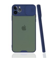 iPhone 11 Pro Kılıf Platin Kamera Koruma Silikon - Lacivert