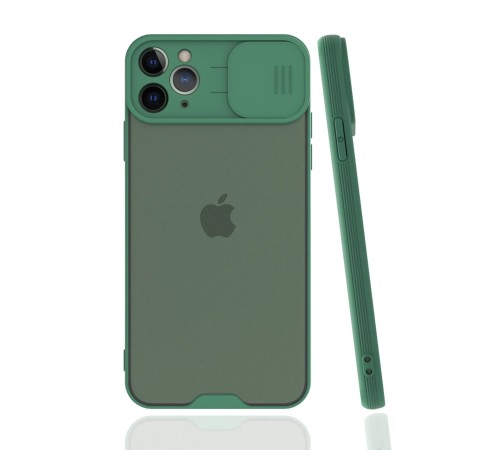 iPhone 11 Pro Kılıf Platin Kamera Koruma Silikon - Yeşil iPhone 11 Pro Kılıf Platin Kamera Koruma Silikon - Yeşil