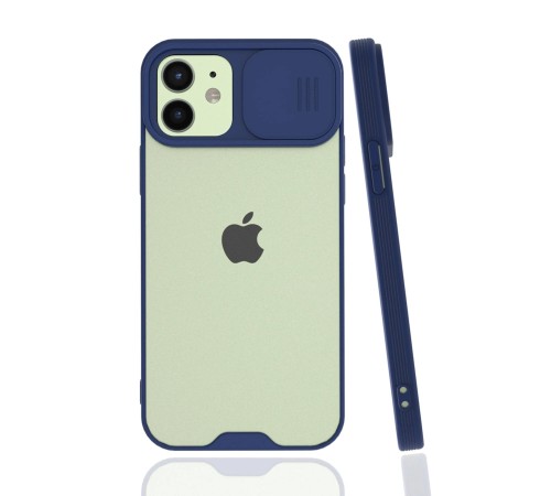 iPhone 12 Kılıf Platin Kamera Koruma Silikon - Lacivert iPhone 12 Kılıf Platin Kamera Koruma Silikon - Lacivert