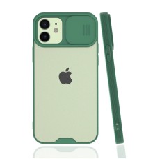 iPhone 12 Kılıf Platin Kamera Koruma Silikon - Yeşil