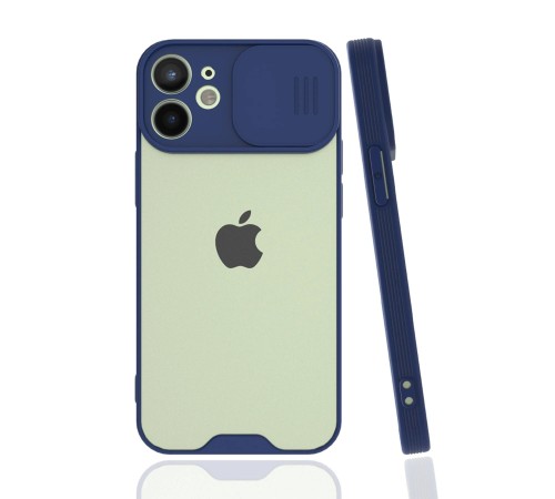 iPhone 12 Mini Kılıf Platin Kamera Koruma Silikon - Lacivert iPhone 12 Mini Kılıf Platin Kamera Koruma Silikon - Lacivert