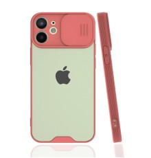 iPhone 12 Mini Kılıf Platin Kamera Koruma Silikon - Pembe
