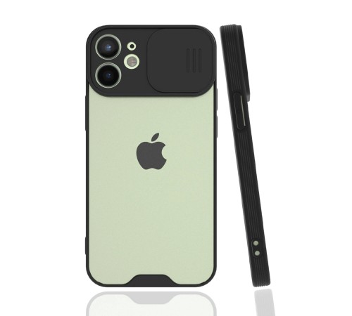 iPhone 12 Mini Kılıf Platin Kamera Koruma Silikon - Siyah iPhone 12 Mini Kılıf Platin Kamera Koruma Silikon - Siyah