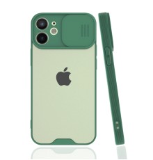 iPhone 12 Mini Kılıf Platin Kamera Koruma Silikon - Yeşil