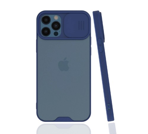 iPhone 12 Pro Max Kılıf Platin Kamera Koruma Silikon - Lacivert iPhone 12 Pro Max Kılıf Platin Kamera Koruma Silikon - Lacivert