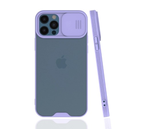 iPhone 12 Pro Max Kılıf Platin Kamera Koruma Silikon - Lila iPhone 12 Pro Max Kılıf Platin Kamera Koruma Silikon - Lila