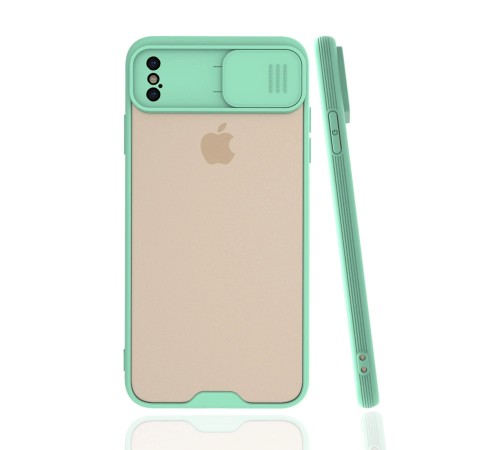iPhone XS Max Kılıf Platin Kamera Koruma Silikon - Açık Yeşil iPhone XS Max Kılıf Platin Kamera Koruma Silikon - Açık Yeşil