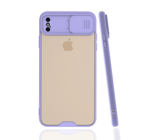 iPhone XS Max Kılıf Platin Kamera Koruma Silikon - Lila iPhone XS Max Kılıf Platin Kamera Koruma Silikon - Lila