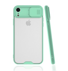 iPhone XR Kılıf Platin Kamera Koruma Silikon - Açık Yeşil