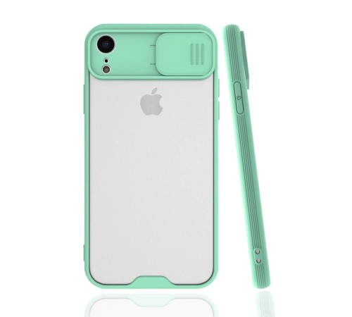 iPhone XR Kılıf Platin Kamera Koruma Silikon - Açık Yeşil iPhone XR Kılıf Platin Kamera Koruma Silikon - Açık Yeşil
