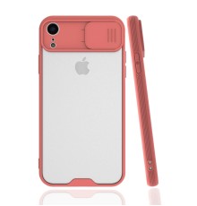 iPhone XR Kılıf Platin Kamera Koruma Silikon - Pembe