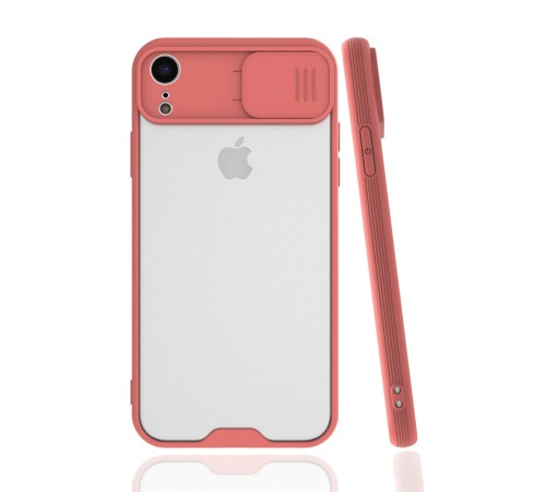 iPhone XR Kılıf Platin Kamera Koruma Silikon - Pembe iPhone XR Kılıf Platin Kamera Koruma Silikon - Pembe