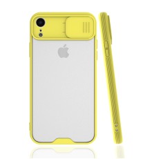 iPhone XR Kılıf Platin Kamera Koruma Silikon - Sarı