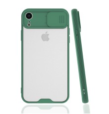 iPhone XR Kılıf Platin Kamera Koruma Silikon - Yeşil