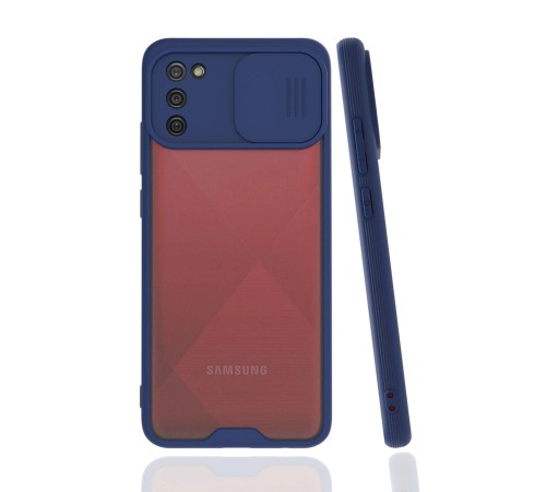 Samsung Galaxy A02S Kılıf Platin Kamera Koruma Silikon - Lacivert Samsung Galaxy A02S Kılıf Platin Kamera Koruma Silikon - Lacivert