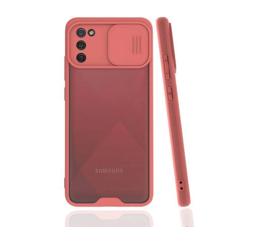 Samsung Galaxy A02S Kılıf Platin Kamera Koruma Silikon - Pembe Samsung Galaxy A02S Kılıf Platin Kamera Koruma Silikon - Pembe