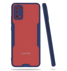 Samsung Galaxy A02S Kılıf Platin Silikon - Lacivert