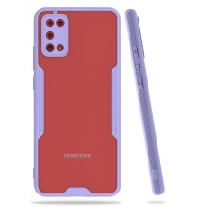 Samsung Galaxy A02S Kılıf Platin Silikon - Lila