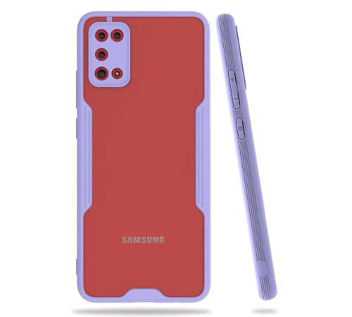 Samsung Galaxy A02S Kılıf Platin Silikon - Lila Samsung Galaxy A02S Kılıf Platin Silikon - Lila