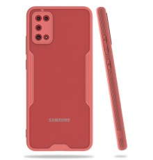 Samsung Galaxy A02S Kılıf Platin Silikon - Pembe