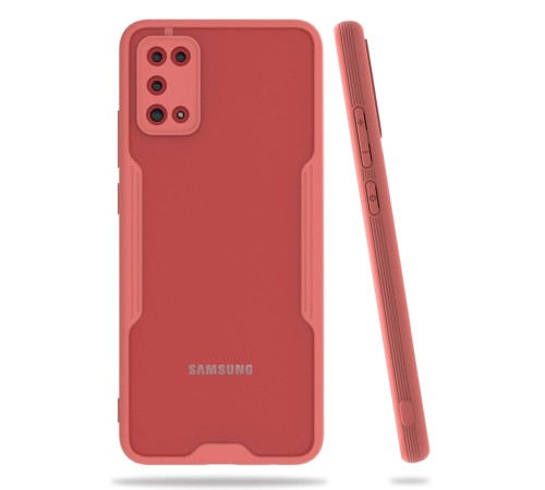 Samsung Galaxy A02S Kılıf Platin Silikon - Pembe Samsung Galaxy A02S Kılıf Platin Silikon - Pembe