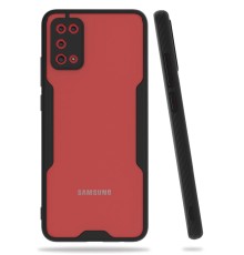 Samsung Galaxy A02S Kılıf Platin Silikon - Siyah
