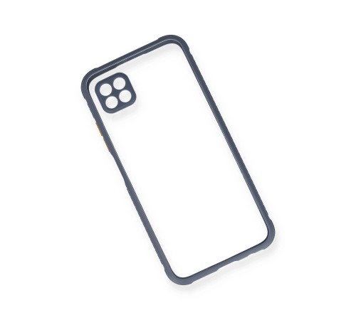 Huawei P40 Lite Kılıf Miami Şeffaf Silikon - Gri Huawei P40 Lite Kılıf Miami Şeffaf Silikon - Gri