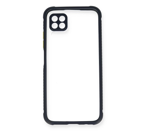 Huawei P40 Lite Kılıf Miami Şeffaf Silikon - Lacivert Huawei P40 Lite Kılıf Miami Şeffaf Silikon - Lacivert
