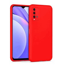 Xiaomi Redmi 9T Kılıf Nano içi Kadife Silikon - Kırmızı