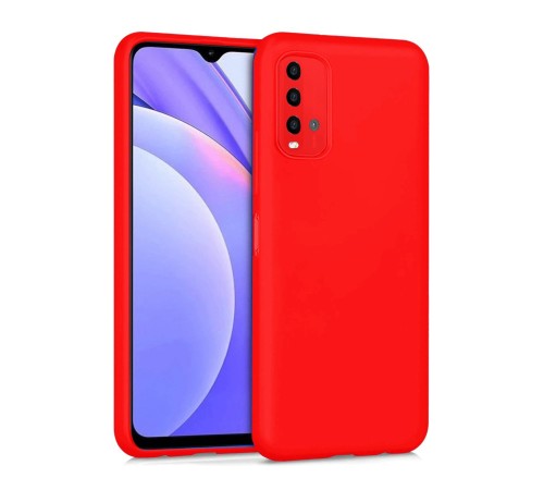 Xiaomi Redmi 9T Kılıf Nano içi Kadife Silikon - Kırmızı Xiaomi Redmi 9T Kılıf Nano içi Kadife Silikon - Kırmızı