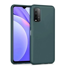 Xiaomi Redmi 9T Kılıf Nano içi Kadife Silikon - Koyu Yeşil