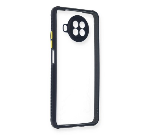 Xiaomi Redmi Note 9 Pro 5G Kılıf Miami Şeffaf Silikon - Lacivert Xiaomi Redmi Note 9 Pro 5G Kılıf Miami Şeffaf Silikon - Lacivert