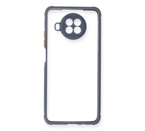 Xiaomi Redmi Note 9 Pro 5G Kılıf Miami Şeffaf Silikon - Gri Xiaomi Redmi Note 9 Pro 5G Kılıf Miami Şeffaf Silikon - Gri