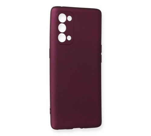Oppo Reno 5 Pro Kılıf First Silikon - Mürdüm