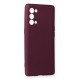 Oppo Reno 5 Pro Kılıf First Silikon - Mürdüm