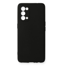 Oppo Reno 5 Kılıf First Silikon - Siyah