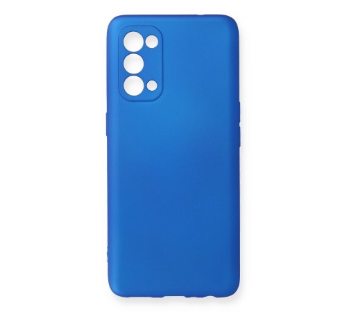 Oppo Reno 5 Kılıf First Silikon - Mavi Oppo Reno 5 Kılıf First Silikon - Mavi