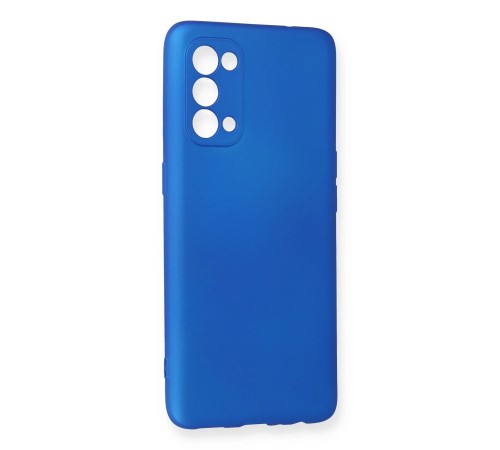 Oppo Reno 5 Kılıf First Silikon - Mavi Oppo Reno 5 Kılıf First Silikon - Mavi