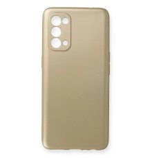 Oppo Reno 5 Kılıf First Silikon - Gold