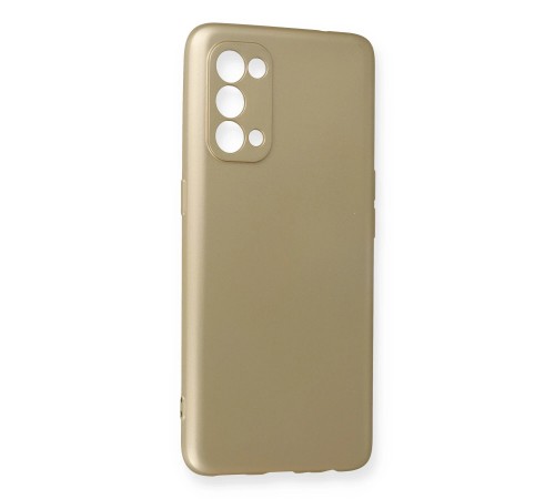 Oppo Reno 5 Kılıf First Silikon - Gold Oppo Reno 5 Kılıf First Silikon - Gold
