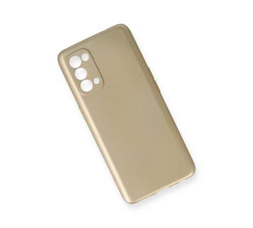 Oppo Reno 5 Kılıf First Silikon - Gold Oppo Reno 5 Kılıf First Silikon - Gold