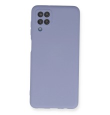Samsung Galaxy A12 Kılıf Nano içi Kadife Silikon - Lila